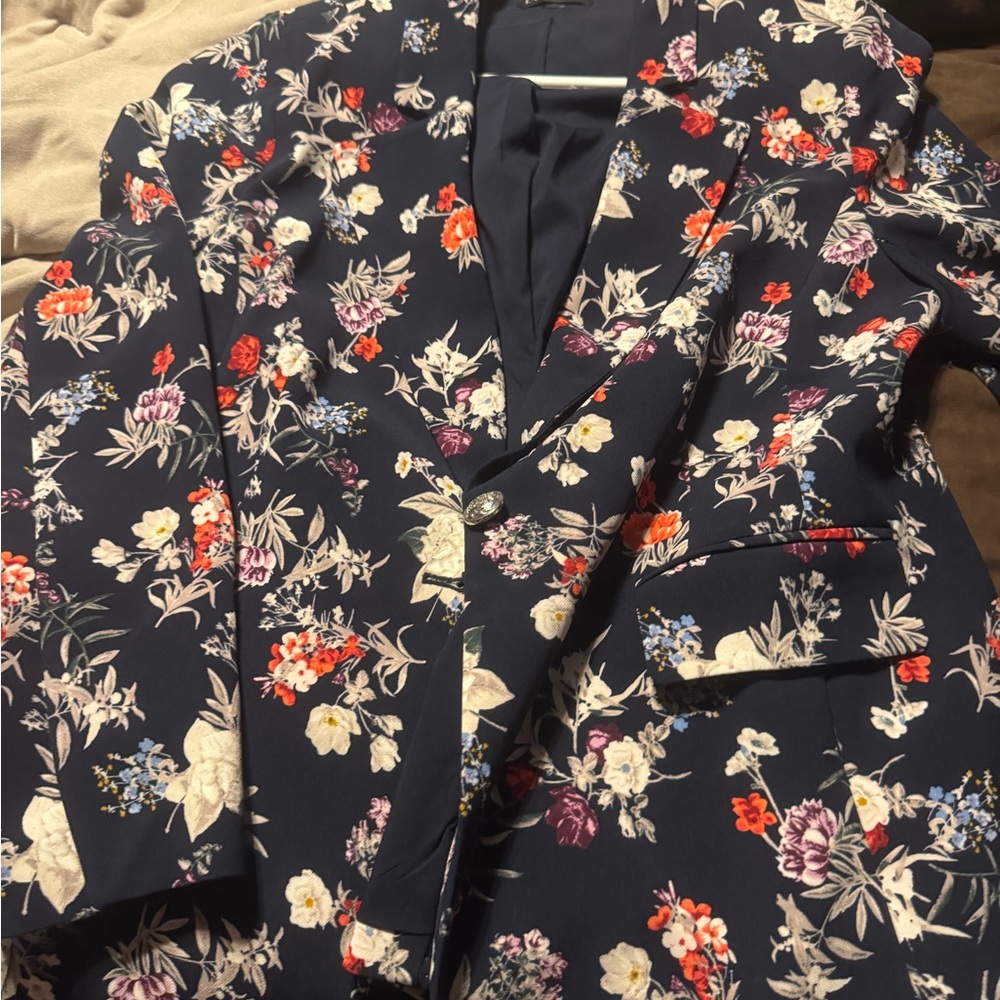Lane Bryant Multicolor Floral Men's Blazer
